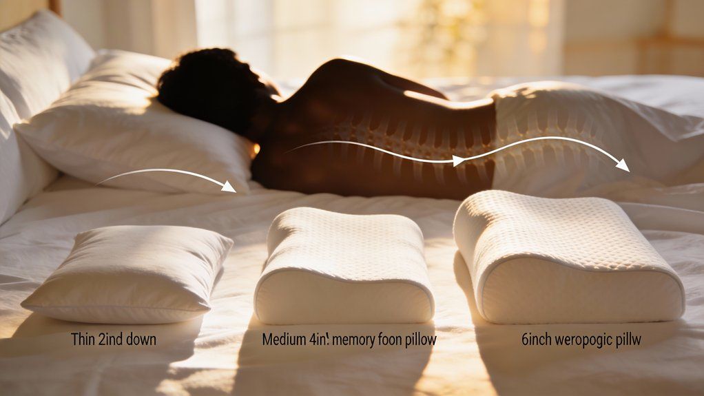 pillow thickness affects alignment