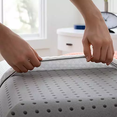 Memory foam pillow with a removable, washable cover